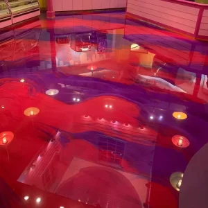 Clear Epoxy Resin UV Resistant DIY Clear Hard Metallic Epoxy Floor for Concrete Coating