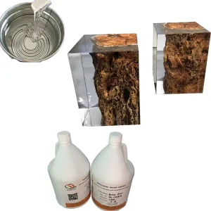 Clear Hard Heat Resistant Liquid Epoxy Resin for House Metallic Industrial Floor Painting Table Top Bar Top Countertop