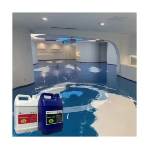 Clear Metallic 3D Epoxy Resin Eco friendly Liquid Floor Coating for Boat and Building Use