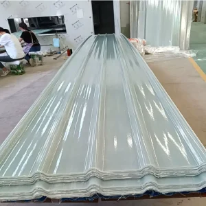 Clear Plastic Roofing Sheet FRP Roofing Transparent Sheet Roof Tiles Plastic FRP Sheet