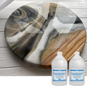 Clear Resin UV Resistant Epoxy Glue Hard Resin for Woodworking Jewelry Making DIY Tabletops and Countertops