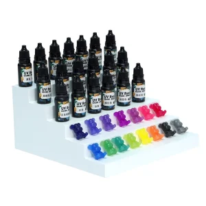 Colored UV Resin Kit UV Acrylic Resin Wood Epoxy Resin Kit for Beginners