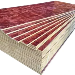 Construction Site Formwork Carpentry Board 18mm Red Plywood 12202440mm Cast in place Concrete Phenolic Resin Glue Uniform