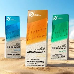 Creative Color Resin Trophy Resemble Marble Resin Trophy Advanced Transparent Resin Trophy
