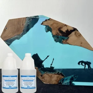 Crystal 1:1 Epoxy Resin 1kg Clear Liquid Double Component Adhesive for Woodworking Art Jewelry Craft Coating AB Glue OEM Support