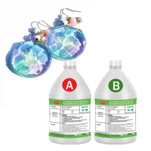 Crystal Clear 1:1 Epoxy Resin A and B for DIY Jewelry High Gloss Low Viscosity Deep Pour Epoxy Resin A and B Raw Art