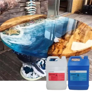 Crystal Clear AB Resin Epoxy Liquid Low Viscosity Deep Pour 2 1 Epoxy Resin for River Table