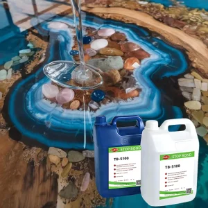 Crystal Clear Deep Pour Epoxy Resin Kit 2-4 Inch Casting Resin for River Table Woodworking 2 Part Clear Casting Resin 3:1