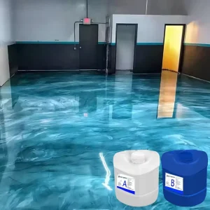Crystal Clear Epoxy Floor Paint Glossy High Hardness 3d Flooring Paint Clear Epoxy Resin and Epoxy Hardener
