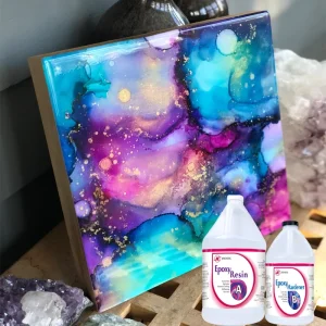 Crystal Clear Epoxy Resin and Epoxy Art Resin for Fluid Painting with 1 Gallon Kit