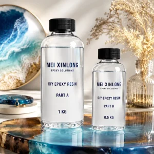 Crystal Clear Epoxy Resin for DIY Jewelry Making High Gloss Anti Yellowing Casting Resin for Art Crafts Resin Mold