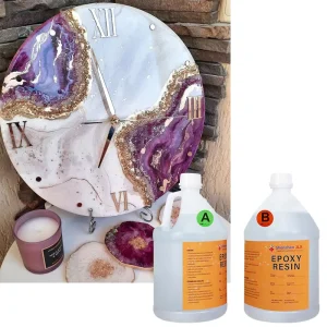 Crystal Clear Epoxy Resin for Table Top Wood Clock Top Craft Casting