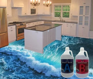 Crystal Clear Epoxy Resina and Resin Epoxy for Liquid 3D Flooring Painting