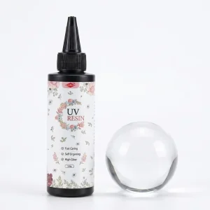 Crystal Clear Hard UV Resin for DIY Jewelry Making Resin Crafts Fast Curing Yellowing Resistant Cure Liquid Glue for Beginners