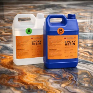 Crystal Clear High Gloss Eco-friendly Epoxy Resin Self-leveling Strong Adhesion 3D Effect High Durability for Metallic Epoxy