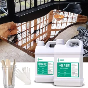 Crystal Clear Liquid Transparent Cast Wood AB Glue Epoxy Resin Countertops Wooden