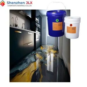 Crystal Clear Self Leveling Scratch Resistant Epoxy Resin Eco friendly 3D Art Epoxy Floor