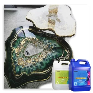 Curing Fast Crystal Clear Resin Kit Clear Casting & Coating Resin for Art Craft DIY Jewelry Making
