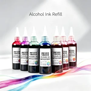 Custom Logo and Private Label Alcoholic Marker Refill Liquid Resin Pigment Dye Alcohol Ink for DIY Printing Inks