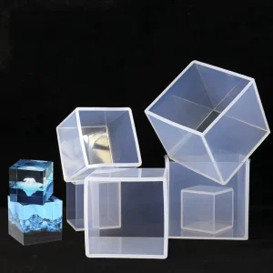 Custom Square Epoxy Resin Mold 8 Sizes Cube Silicone Molds Resin Casting Molds for DIY Craft Making