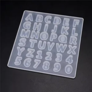 DIY环氧树脂硅模具装饰字母字母树脂工艺模具编号形状硅胶模具