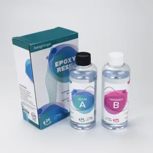 DIY Clear Artist Resin Medium Viscosity 16oz Kit Art Epoxy Supplies for Metallic Stains Acrylic 100% Solids Easy Coat No VOCs