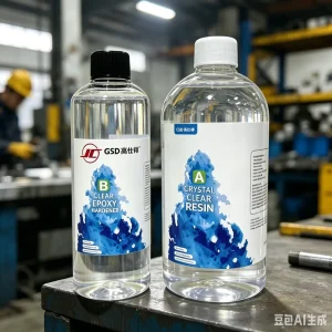 DIY Craft Clear Epoxy AB Resin for Dried Flower Ornament River Table Wear Resistant Floor Hardening