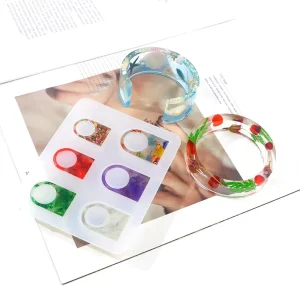 DIY Epoxy Resin Ring Mold Silicone Mould Jewelry Pendant Necklace Resin Casting Molds