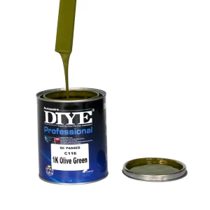 DIYE C116 1K Olive Green High Gloss Acrylic Automotive Paint Instant Spray Mixed Color Factory Direct Sales From Guangdong
