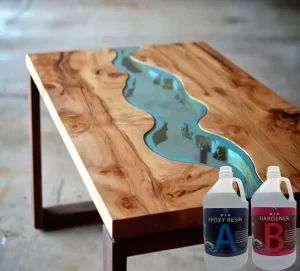 DLD Premium Deep Casting Epoxy Resin Crystal Clear Transparent Resin for Wood Tables