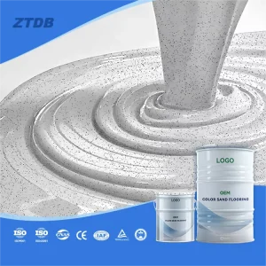 Decorative Epoxy Color Sand Floor Coating Seamless Anti-Bacterial Terrazzo Flooring Supplier