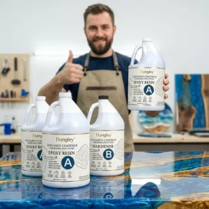 Deep Casting EPOXY AB Glue Clear Epoxy Resin Deep Pour Hardener for River Table and Crafts High Transparency