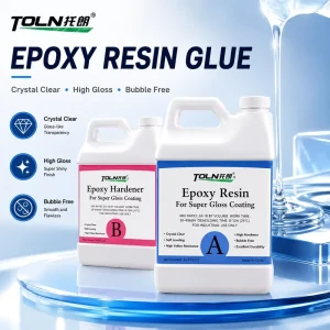 Deep Pour Epoxy Resin Glue Self Leveling Low Odor Clear Casting Resin for Wood Table Art Jewelry and DIY Projects