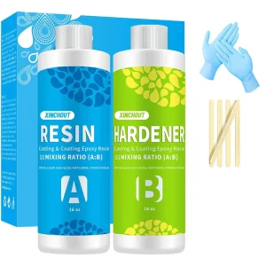 Deep Poured Double Component Epoxy Resin Kit 2 4 Inches Low Odor Bubble Free Transparent Casting Resin Woodworking Construction