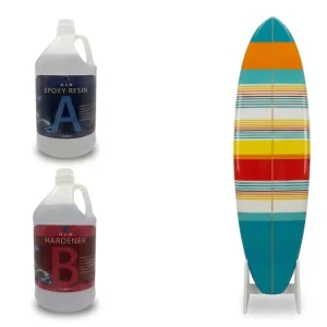 Double Component Transparent Epoxy Resin for Surfboard Fiberglass Laminating Composite Material Construction Transportation