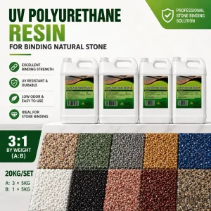Durable Polyurethane Resin for Resin Bound Paving High Strength PU Binder for Aggregate Stone Bonding UV Resistant Gravel Glue