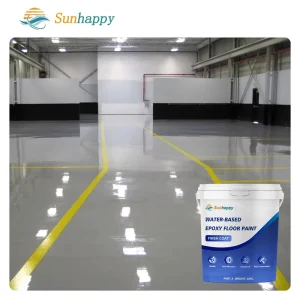 Dustproof Water Based Epoxy Floor Paint Resin Eco Friendly Brush Application for Cracks Wear Resistant Clear Floor Coating