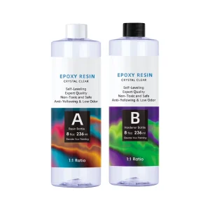 Easy Mix 1 1 Resin Epoxy Kit Crystal Clear Casting Coating for Construction Beginners Woodworking Glue Adhesive Jewelry Making