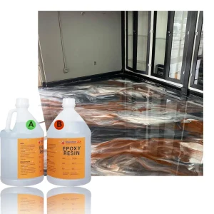 Easy Mix Self Leveling 2 Part Paint Epoxy Resin for Concrete Floor Epoxy Metallic 3D Floor Resin Painting