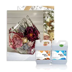 Easy to Operate Anti-Yellowing Crystal Clear 1:1 Ratio Liquid Resin Epoxy for DIY Resin Crafts