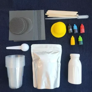 Eco DIY Resin Jesmonite Kit ECO Resin Casting Powders 1000g Fast Cured Casting Resin Kit for Beginner Water Activated P