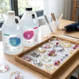 Eco Friendly 1 1 Epoxy Resin Low Odor High Transparency Casting Glue for Sustainable Art Projects