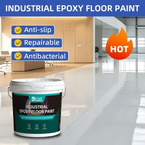 Eco Friendly Epoxy Resin Floor Paint with Colorful Wear Resistant Waterproof Non Toxic for Office Mall Corridor Basement