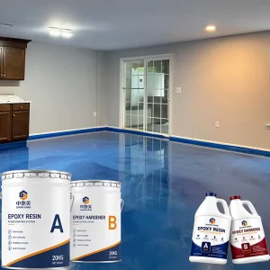 Eco Friendly Low VOC Metallic Epoxy Floor Resin Kit 100% Solids Clear Self Leveling Floor Paint for Home Office Floor Coating