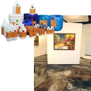 Eco friendly Resin Epoxy Coating Luxury Flooring Woodworking Self Leveling Metallic Pigments Double Components Adhesive