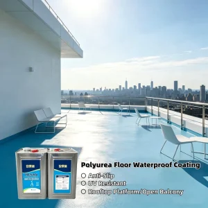 Eco-friendly Wear Resistant Polyurea Floor Waterproof Coating for Rooftop Terrace Observation Deck with Anti-Slip Colorfast