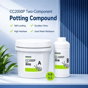 Electronic Potting Compound Epoxy Two Component High Thermal Conductivity Low Viscosity RoHS REACH Compliant 19 KV mm