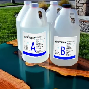Epoxy Art Resin Kit 1 Gallon Resin Epoxy Crystal Clear A and B Epoxy Resin and Hardener for DIY Craft Casting and Coating