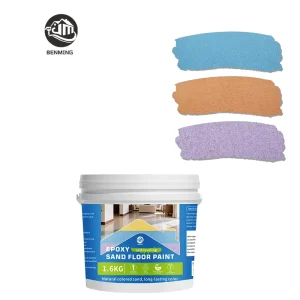 Epoxy Color Sand Anti-Slip Aggregate Floor Paint for Indoor/Outdoor Use on Concrete Stone Cement Screeds with Brush Application