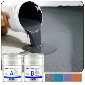 Epoxy Color Sand Flooring Anti slip Self Leveling Colored Sand Epoxy Floor Coating for Marble Effect Floor